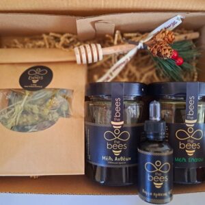 Διάφορα προϊόντα The Bees σε χριστουγεννιάτικη διάθεση